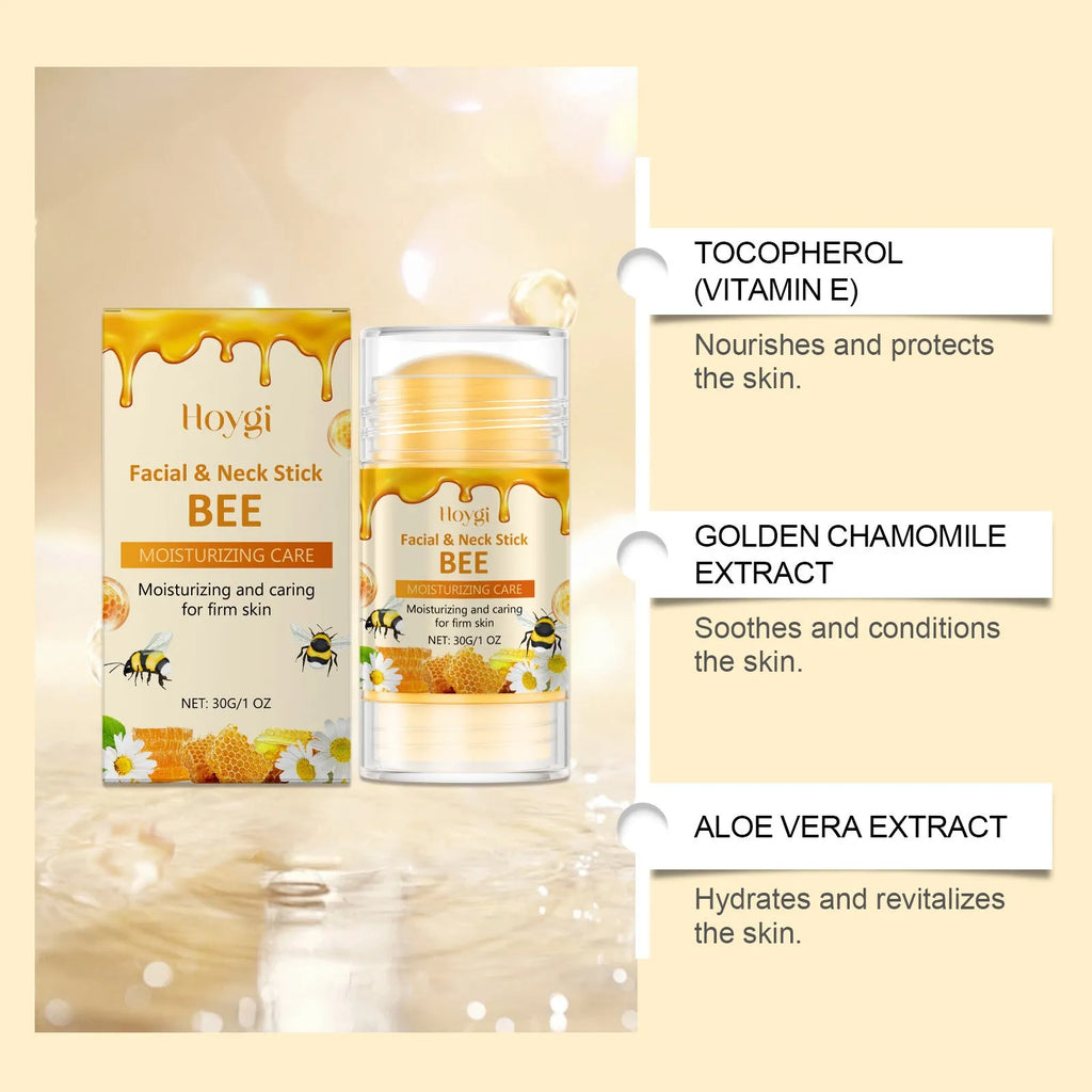 30g moisturising facial essence stick with beeswax, honey, and botanical extract formulation