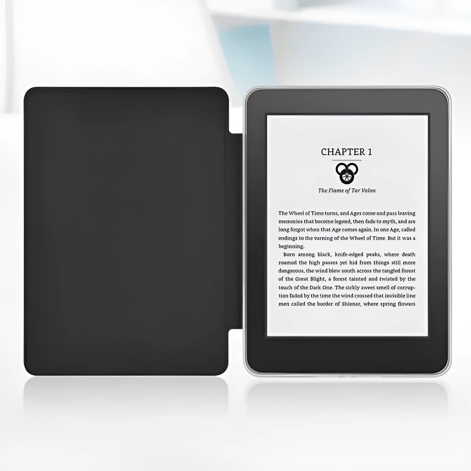 Magnetic acrylic leather cover for Kindle Paperwhite in dark night green flip case