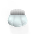Paw Soft deshedding brush for pets in blue, pink, or white, showing 9x9 cm size.