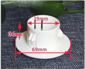 Plastic air conditioning hole cover kit with splits, plug caps, tuyeres, and sealing glue.