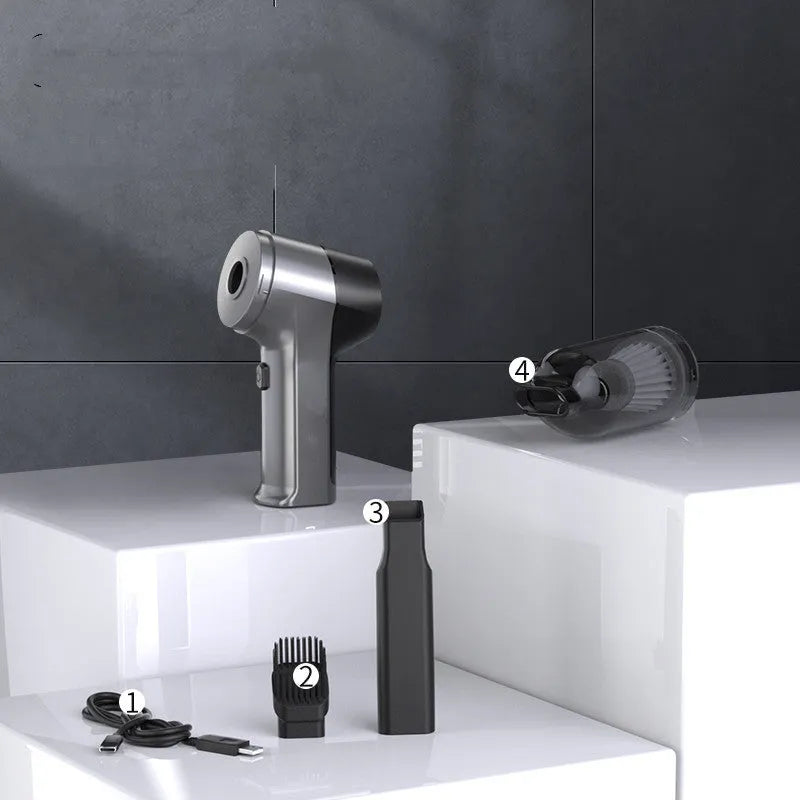 Handheld cordless vacuum cleaner with brushless motor for car and home cleaning