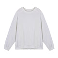 Men's loose fit long-sleeved twill jacquard sweater in Army Green, shown with round neck and regular sleeves.