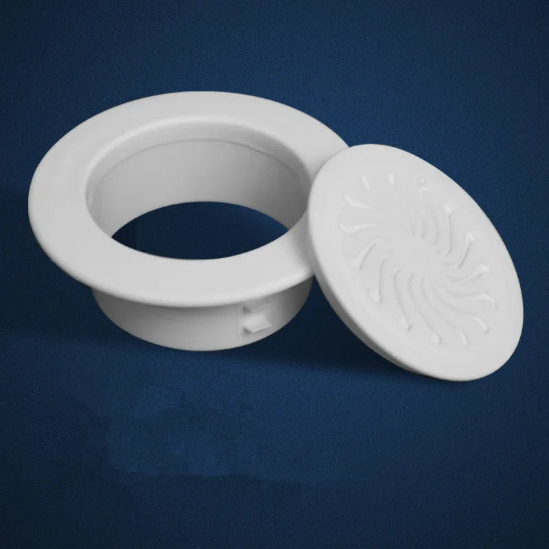 Plastic air conditioning hole cover kit with splits, plug caps, tuyeres, and sealing glue.