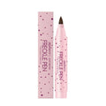 A freckle makeup pen for creating natural-looking beauty spots, shown in dark brown and light brown shades.