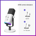 Dynamic noise reduction multifunctional microphone in black, pink or white with optional black or white BM63 bracket