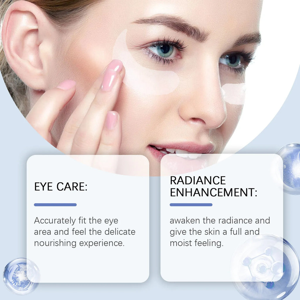 Elastic microneedle eye care patch for wrinkle treatment containing collagen and peptides