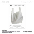 Today's Happy Series square message notepad with 30 pages, 120x80mm size, showing cover design options.