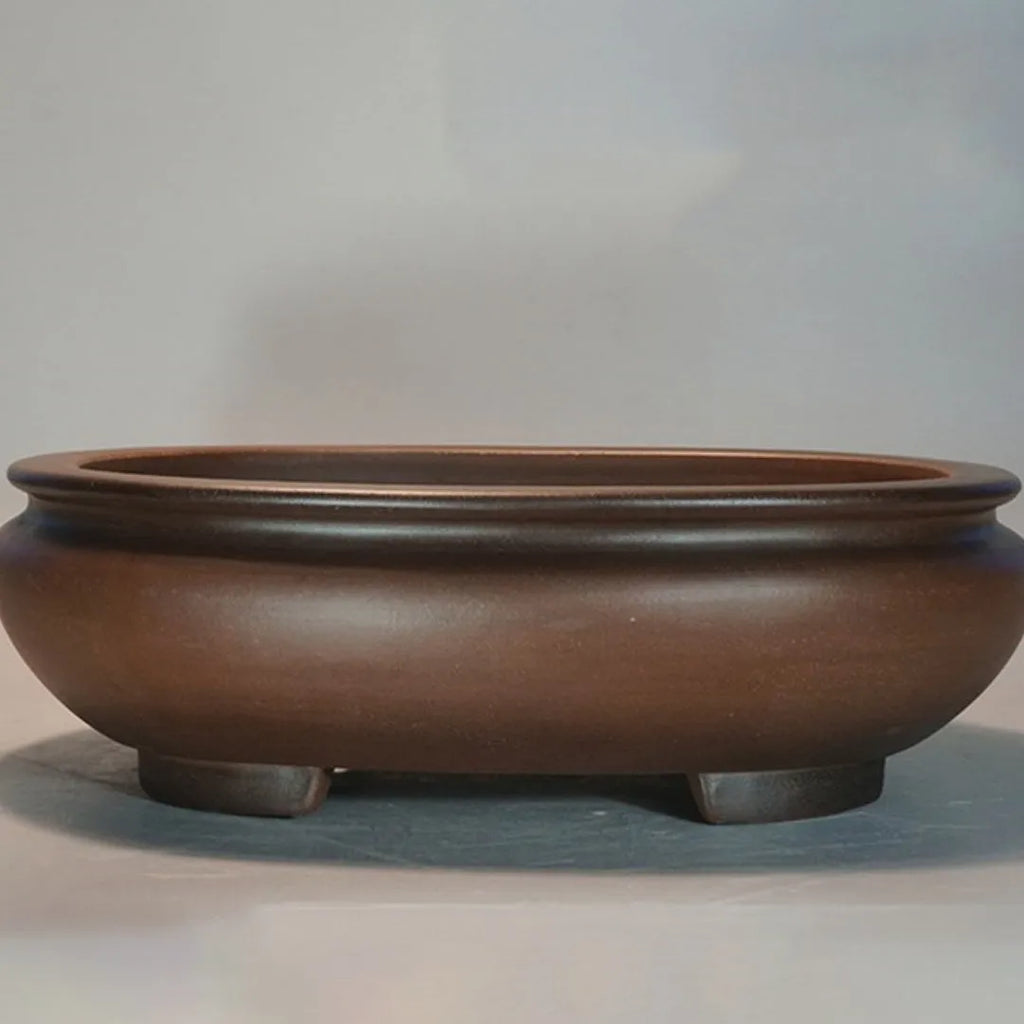 Handmade classical purple sand flowerpot measuring 58x47x18cm for indoor desktop gardening