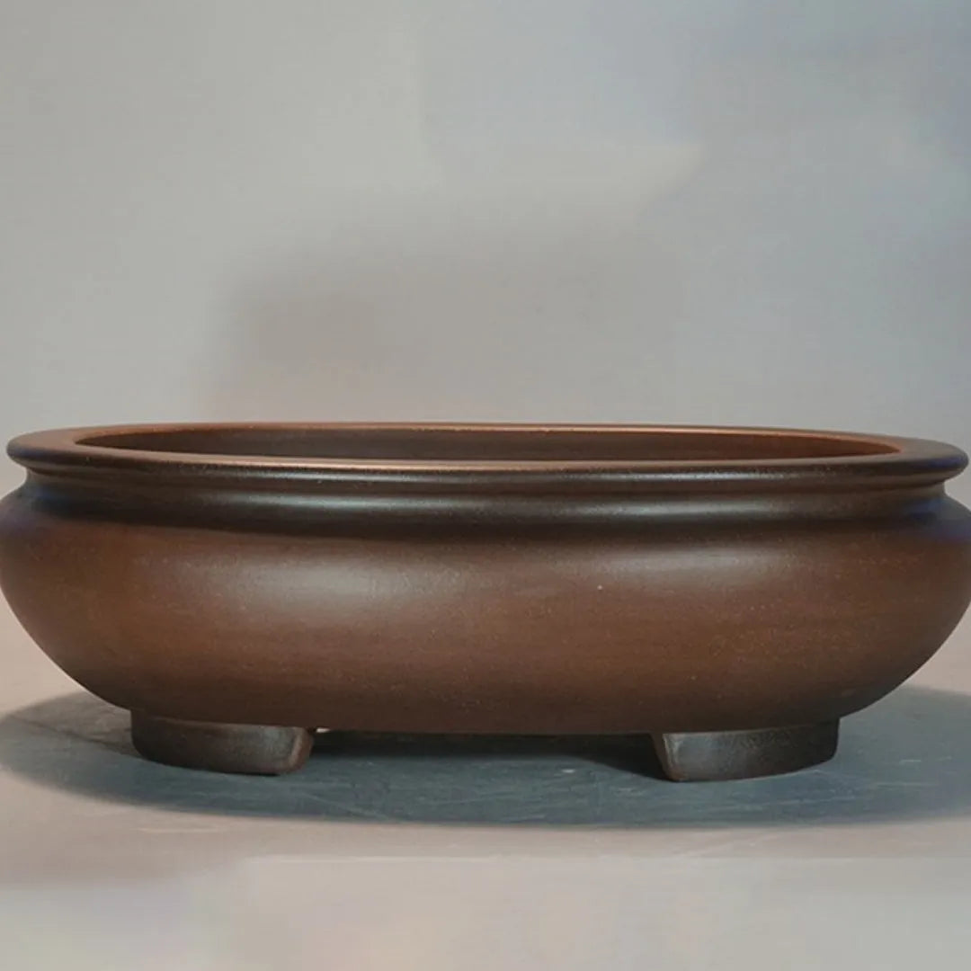 Handmade classical purple sand flowerpot measuring 58x47x18cm for indoor desktop gardening