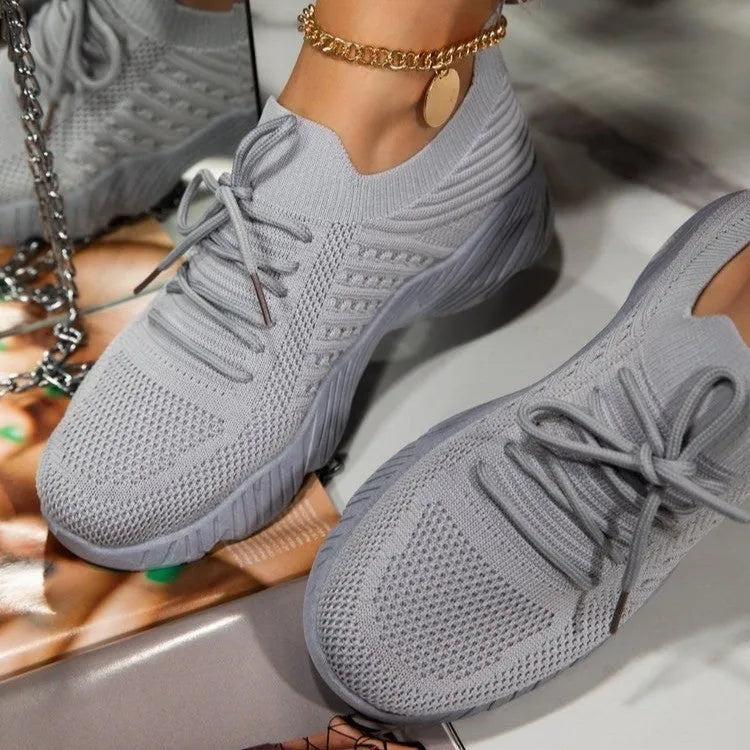 Women's solid colour thick bottom dad sneakers in multiple colours on a white background.
