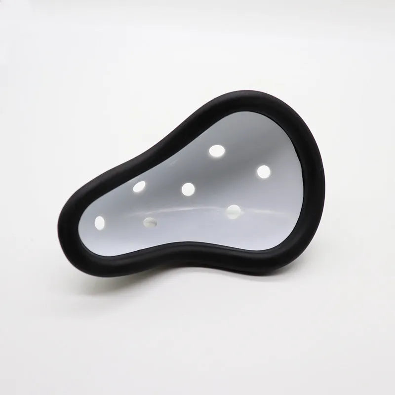 Rubber sports genital protector for adult and junior hockey rugby boxing athletes