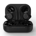 True wireless sports earbuds with hanging ear design and removable ear hooks in five colour options