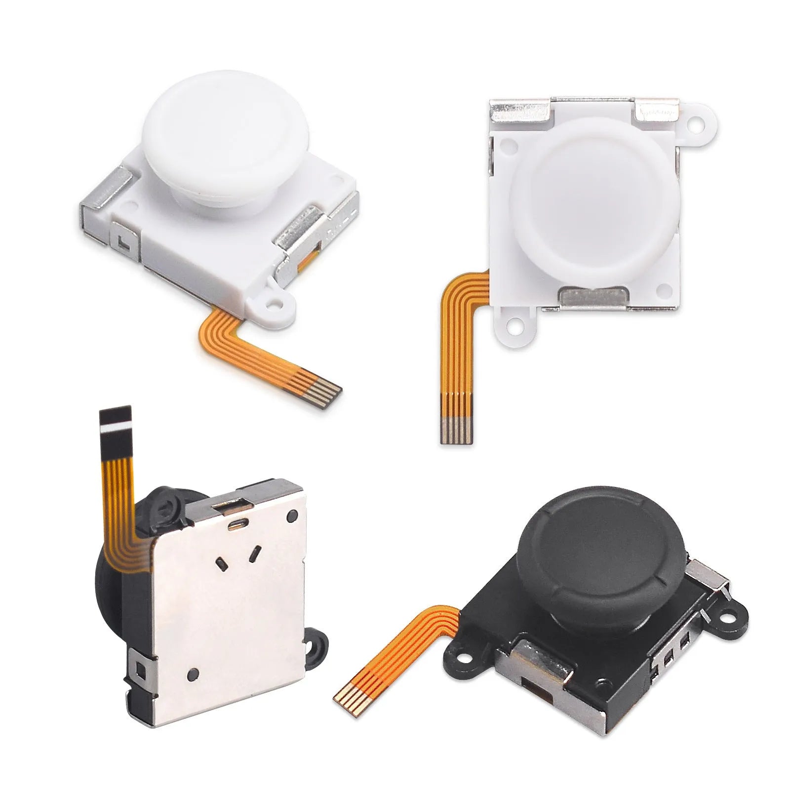 Hall-effect magnetic joystick replacement component for PS5, PS4, Xbox and Nintendo Switch controllers.