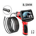 8.5mm diameter dual-lens endoscope camera with a long hard-wire cable for inspection work.