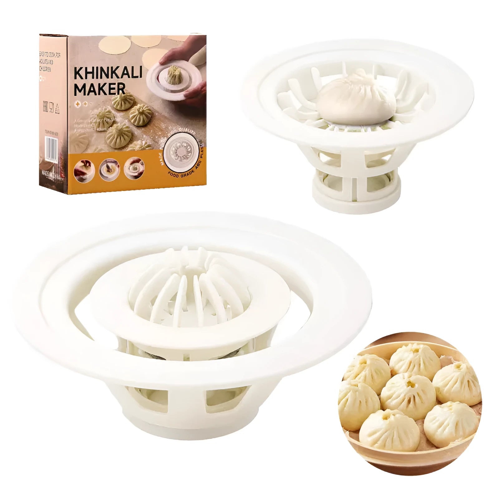 Black steamed bun mould kitchen tool for shaping baozi and dumplings