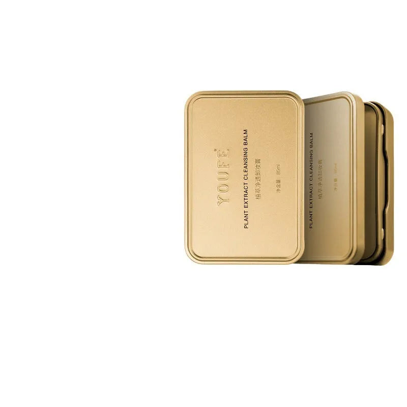 Plant extract cleansing cream boxes with portable bags for face, eye and lip makeup removal