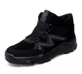 Men's black lace-up casual shoes on a white background, available in sizes 39 to 49.