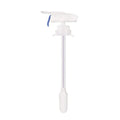 Manual pumping water device with PP silicone straws and a blue press handle for beverages.