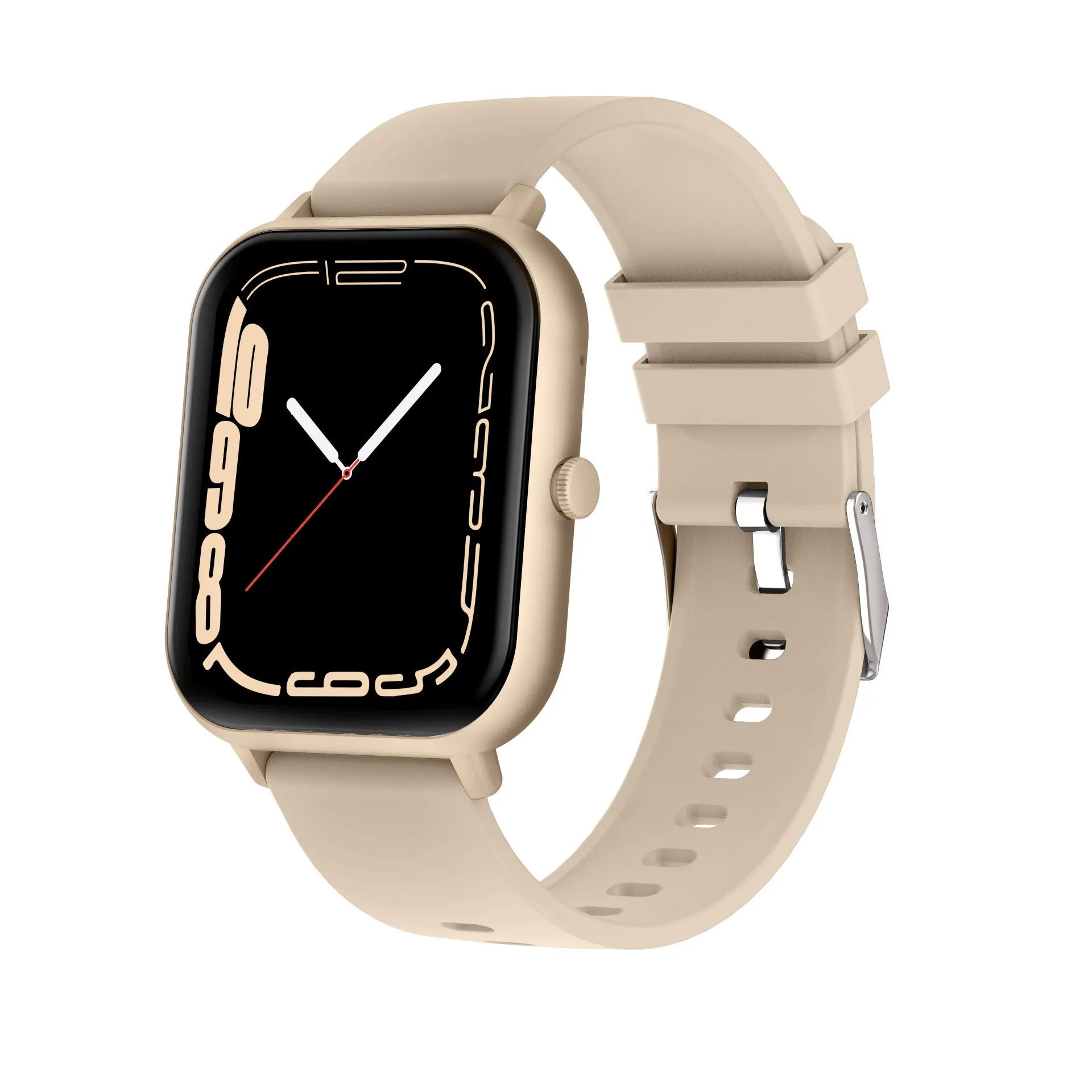 AI voice Bluetooth smart watch with a TFT touch screen displayed in multiple colour options
