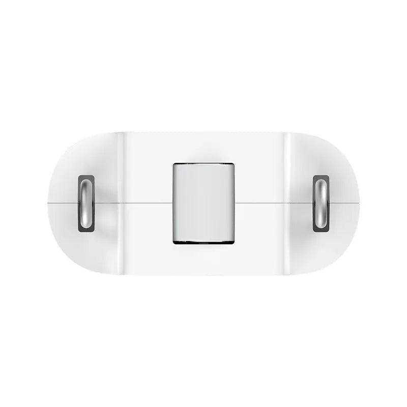 White USB-powered automatic curtain opener device with rechargeable battery