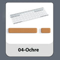 Double-sided keyboard and mouse pad with memory foam wrist support in assorted colours