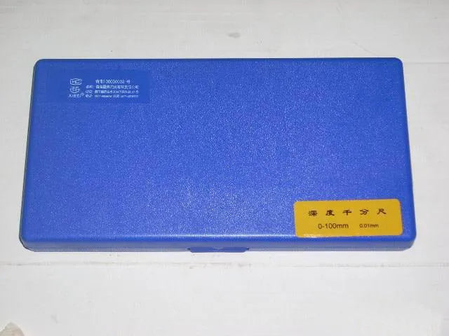 Depth micrometer measuring tool with 0-100 mm range and 0.01 μm resolution