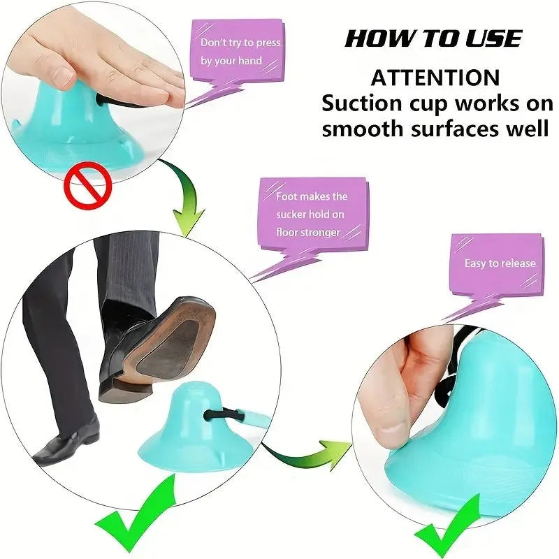 Blue suction cup tug-of-war dog toy with rope and treat-dispensing ball for aggressive chewers