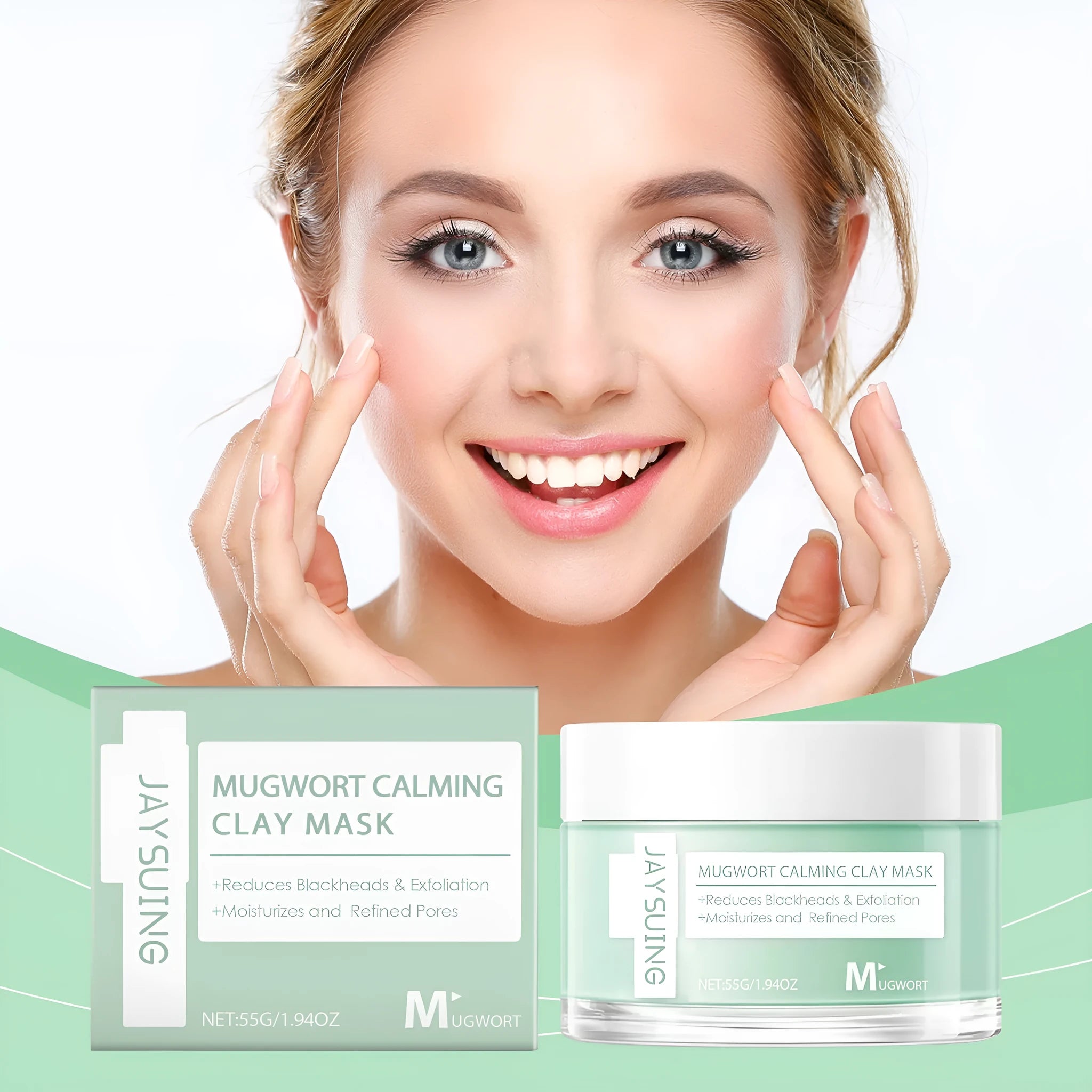 55g tube of pore cleaning bentonite clay mud mask for acne and blackheads