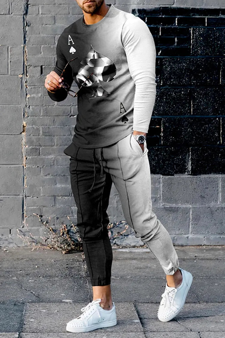 Men's casual sports suit in mesh fabric, long sleeve tracksuit, available in multiple colours and sizes M to 3XL