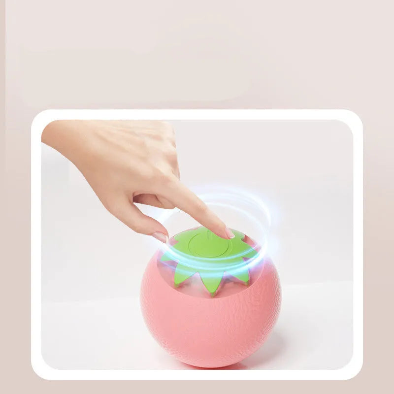 Green automatic rolling ball pet toy measuring 4.5cm for indoor dog and cat entertainment