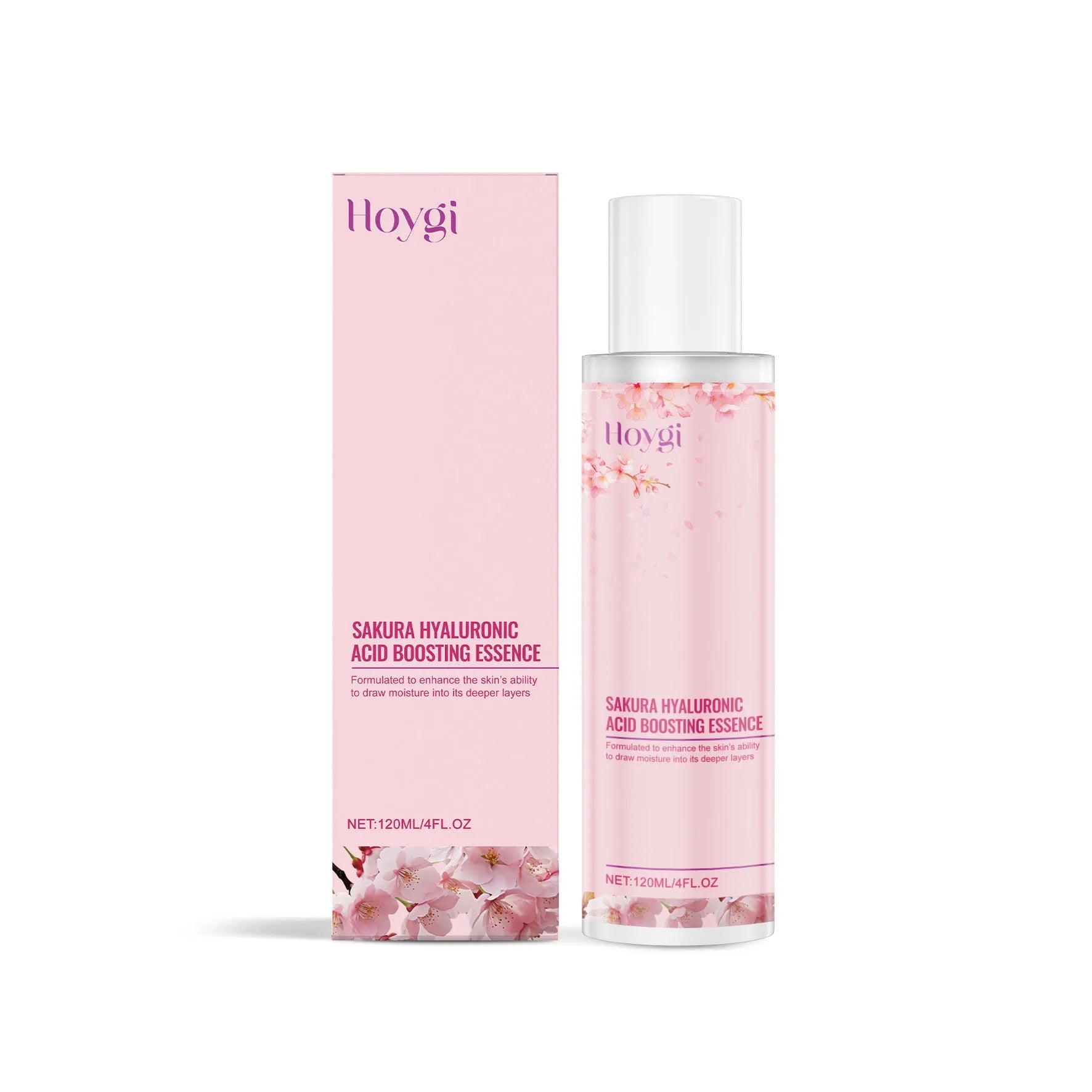 120ml bottle of Hyaluronic Acid Skin Moisturising Lotion with cherry blossom extract