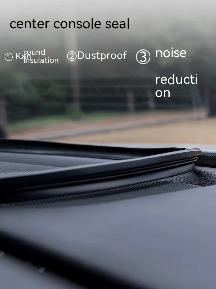 1.6 metre silicone dashboard seal strip for Mitsubishi Outlander centre console installation