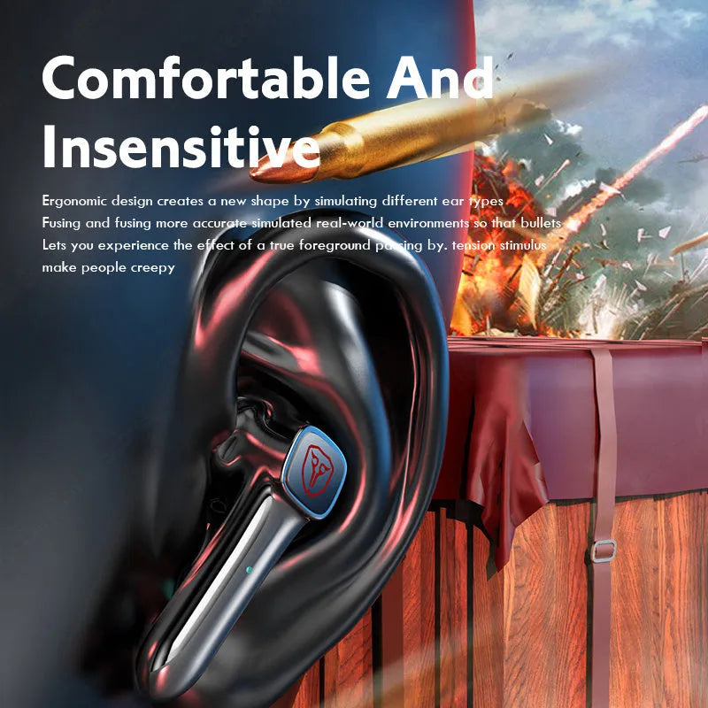 M59 wireless Bluetooth gaming headset in picture colour with compact design