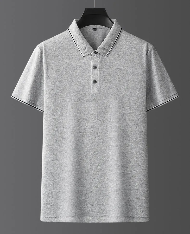Men's mulberry silk short sleeve shirt in regular fit for summer wear