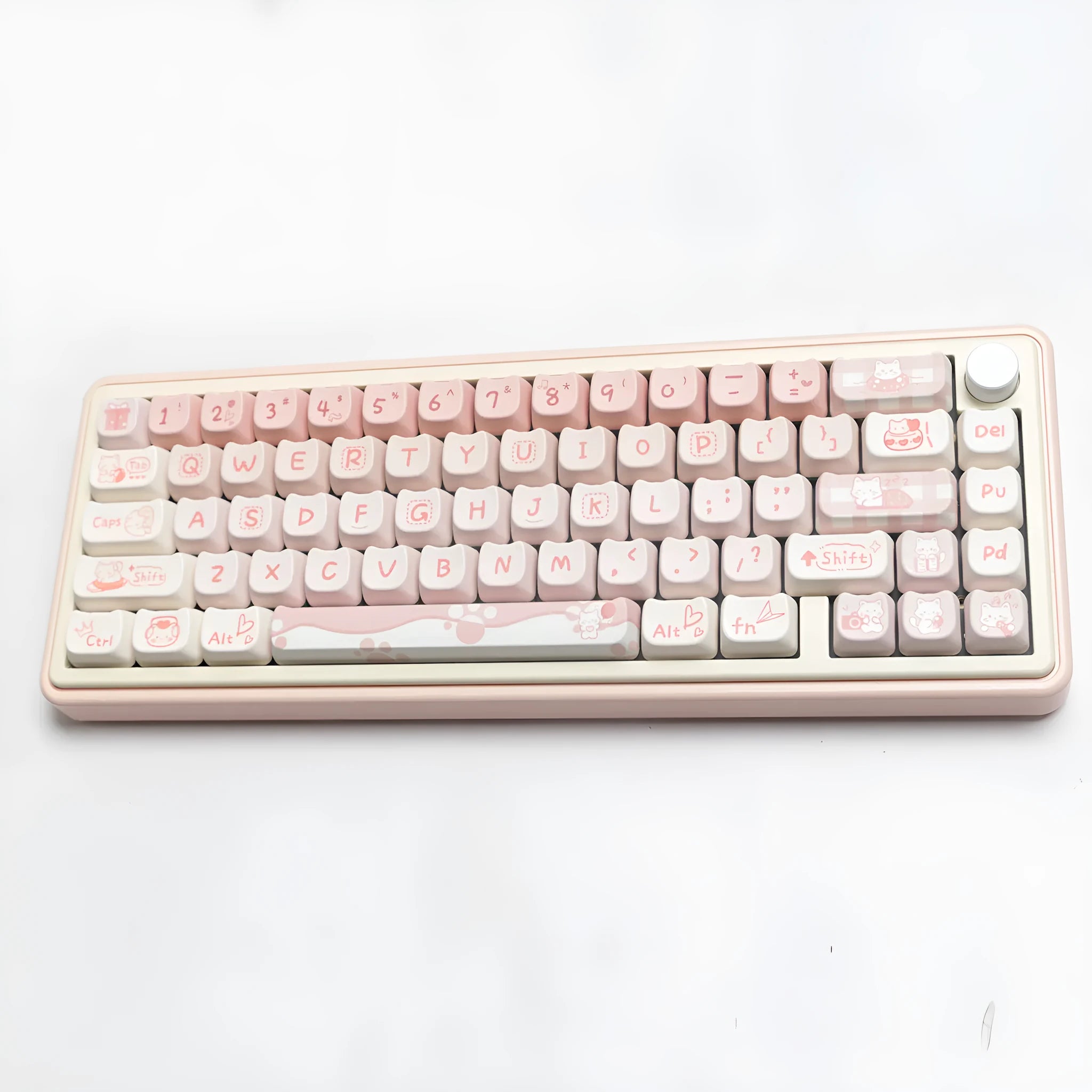 Full set of PBT sublimation printed keycaps for mechanical keyboards, over 98 keys with universal profile