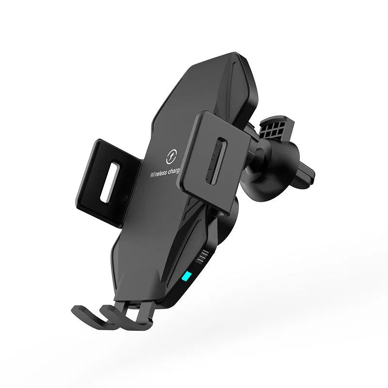 T3 car wireless charger in matte black with touch-sensitive surface and Type-C connection