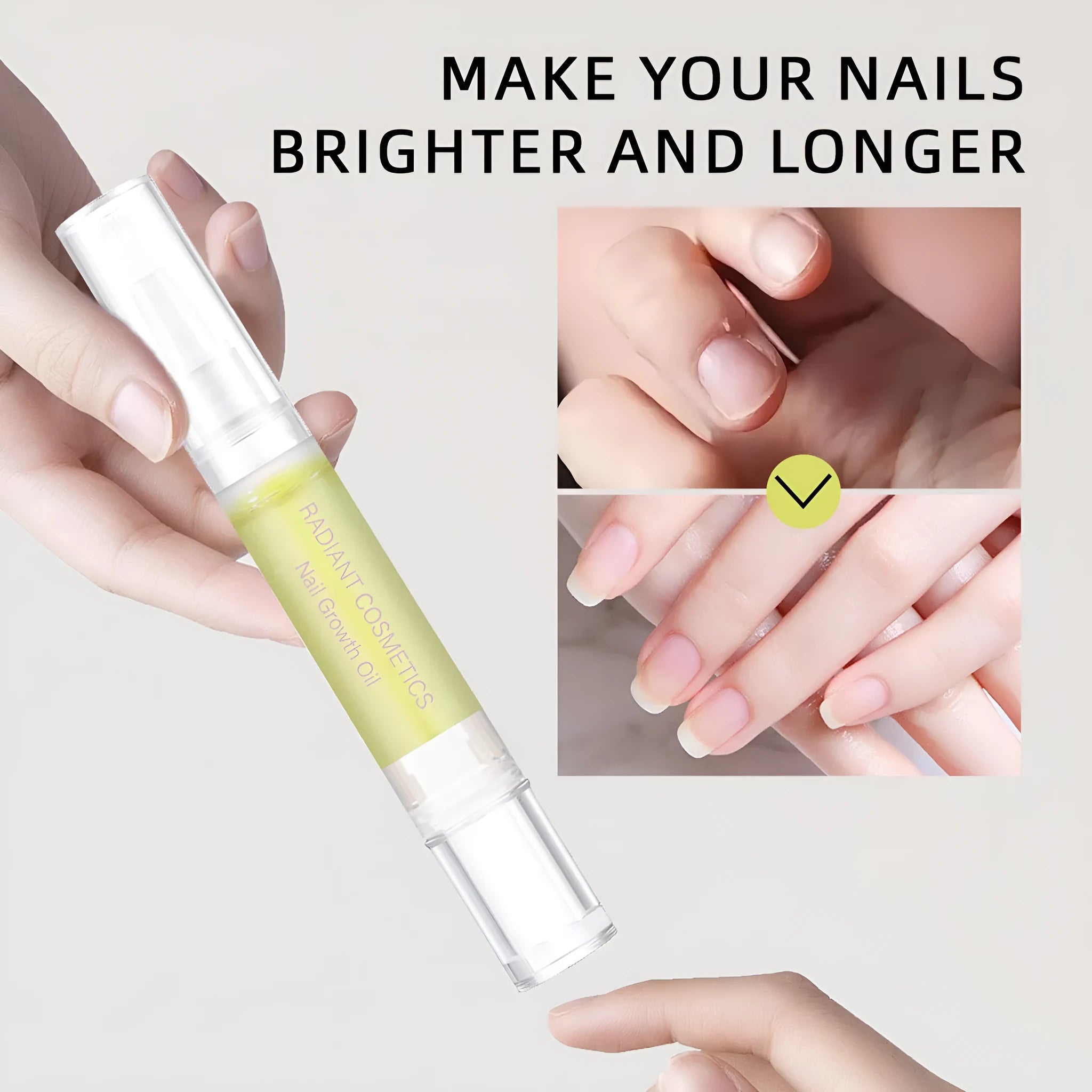 3ml nail growth oil bottle for wash-free nail treatment and cuticle moisturising