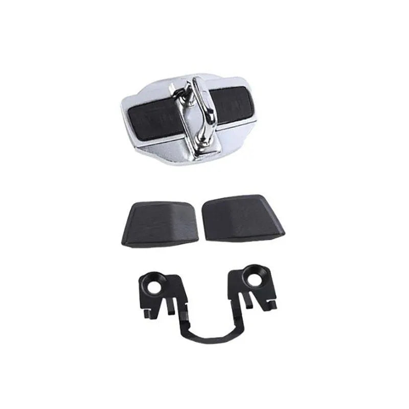 Silver TRD door lock covers for Toyota Prius with 3M adhesive backing
