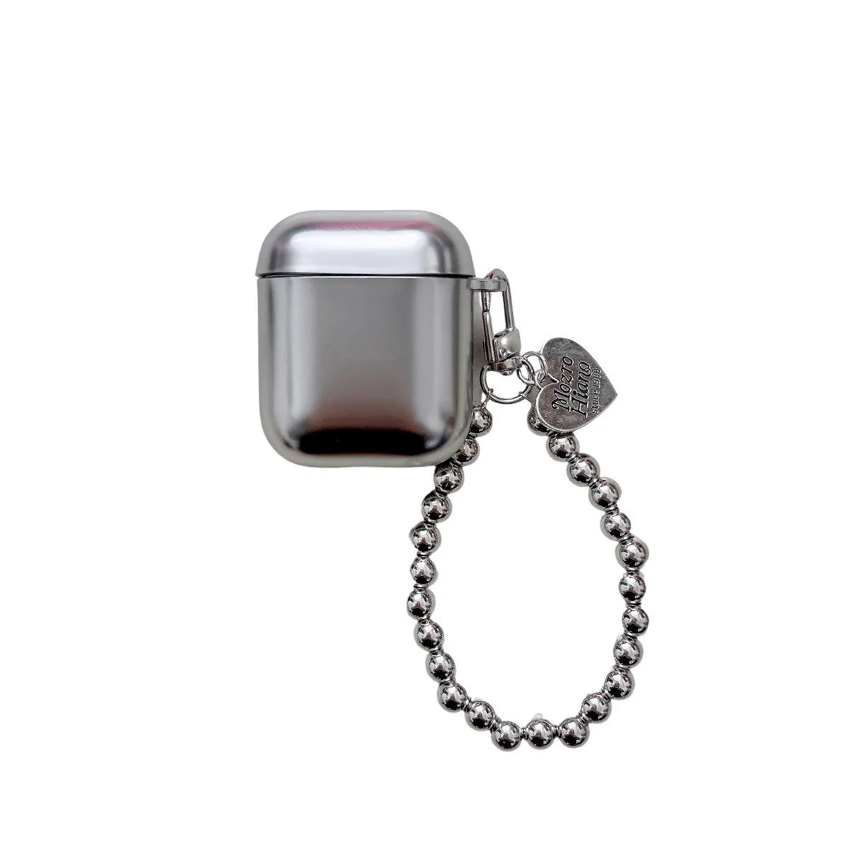 Matte plating AirPods protective case showing electroplating finish on TPU material