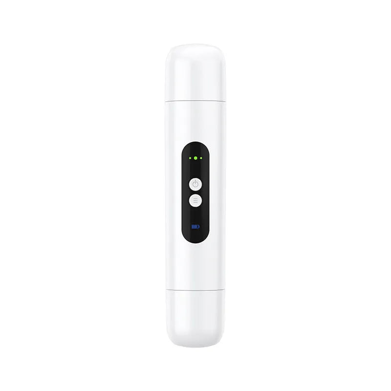 Portable electric armpit hair trimmer depilator with floating blade in pink and white colour options