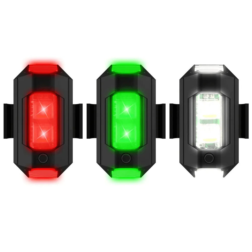 Drone RGB signal light with seven colour modes and Type-C charging cable