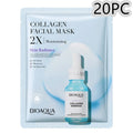 Collagen and hyaluronic acid face sheet mask set with 30g gel formula