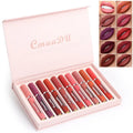 Set of 10 waterproof matte lipsticks in photo colour with 3g per stick and 36-month shelf life