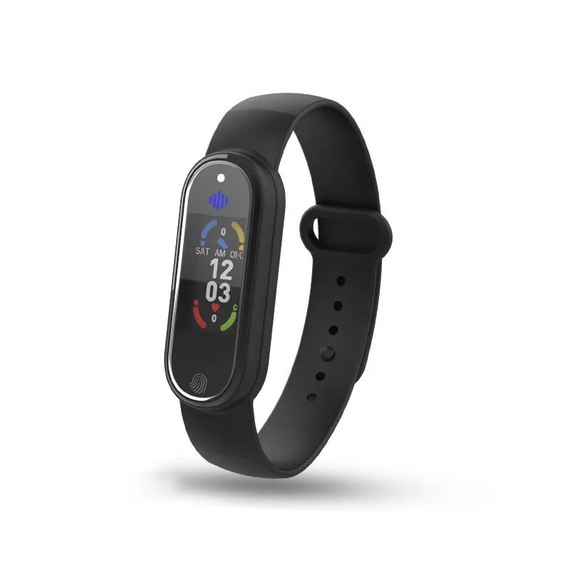 Black electronic mosquito repellent bracelet with USB charging port on wristband