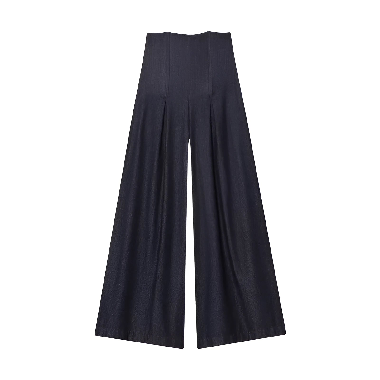 Women's ultra high waist wide leg stone-washed denim jeans in Japanese Korean casual style, available in sizes XS to L