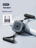 Adjustable power pump chest expander strength training equipment in navy blue or orange