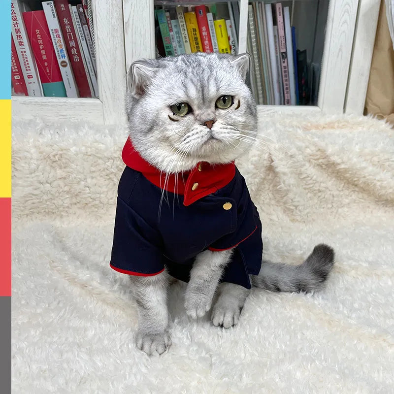 Small or medium sized hoodie for a cat or dog used as a photo prop.