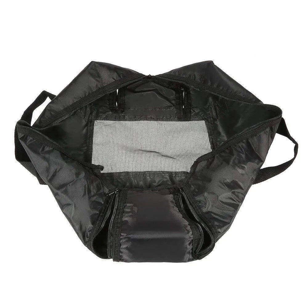 Black cat cleaning bag with anti-scratch design for bathing and medical procedures