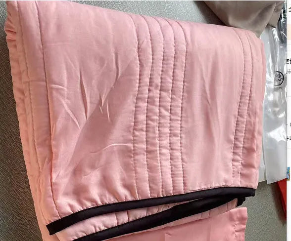 Pure colour seersucker cooling air conditioning quilt in multiple size options