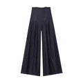 Women's ultra high waist wide leg stone-washed denim jeans in Japanese Korean casual style, available in sizes XS to L